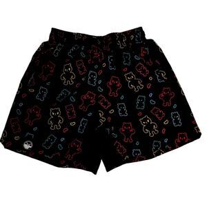 Kinda Fit Kinda Fat Hungry Gummy Bear‎ Athletic Shorts Small Black Gym Training